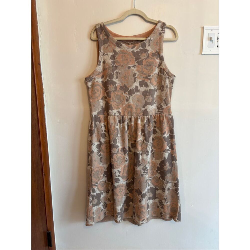 Anthropologie Knitted & Knotted Glinting Persica Sweater Dress XL Floral Fit & F - Picture 3 of 10